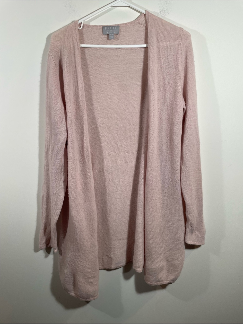 Pure Collection cashmere long open cardigan M